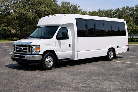 18-passenger minibus available for charter in Temple, TX