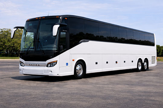 56-passenger charter bus available for charter in Temple, TX